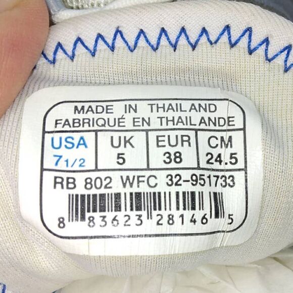 Reebok Lightweight Women's Pre-owned White/Gray/Blue Running Sneakers- sz. 7 1/2 - Picture 6 of 6